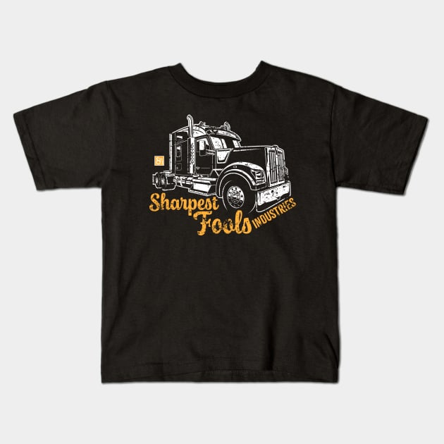 Big Rig Fool Kids T-Shirt by Sharpest Tools